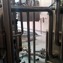 Execução de projeto: Adequação CIP, Sala de envase de refrigerante - Metaltec Montagens 