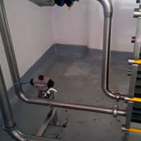 Execução de projeto: Adequação CIP, Sala de envase de refrigerante - Metaltec Montagens 