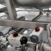 Execução de projeto: Adequação CIP, Sala de envase de refrigerante - Metaltec Montagens 