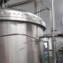 Execução de projeto: Adequação CIP, Sala de envase de refrigerante - Metaltec Montagens 